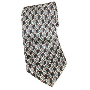Oscar de la renta tie mens 100% silk geometric neck tie